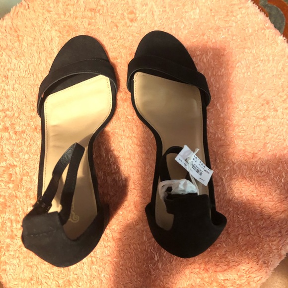 Brash Shoes Brash Womens Block Heel Black Suede Poshmark